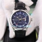 Replica IWC Ingenieur Automatic Watch 41MM SS Blue Dial Black Leather